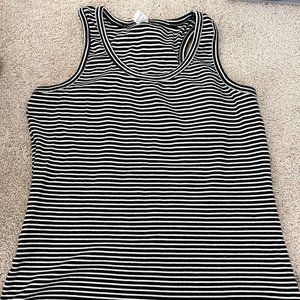 Kate Quinn Black White Striped Mama Size Large
